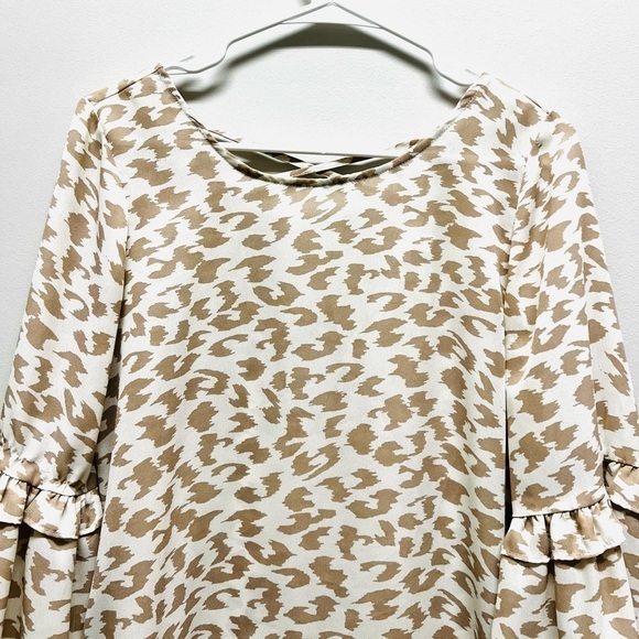2/$15 C - Animal Print Long Sleeve Blouse - Picture 4 of 8